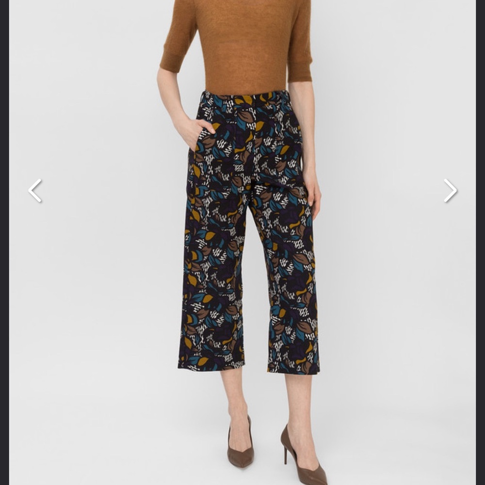 ‘S Maxmara Zulia Stretch Cropped Wide Leg Trousers